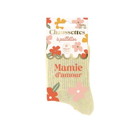 Chaussettes paillettes Mamie D'amour