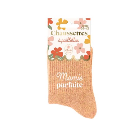 Chaussettes paillettes Mamie Parfaite