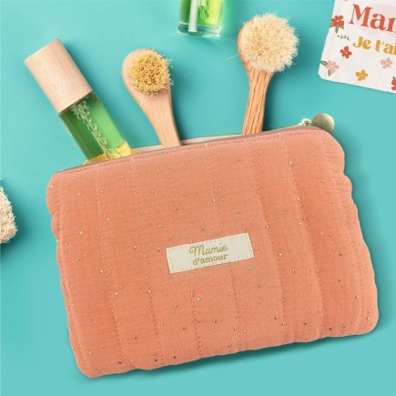 Pochette gaze de coton "Mamie d'amour"