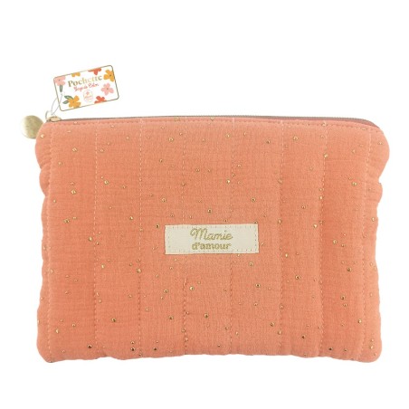 Pochette gaze de coton "Mamie d'amour"