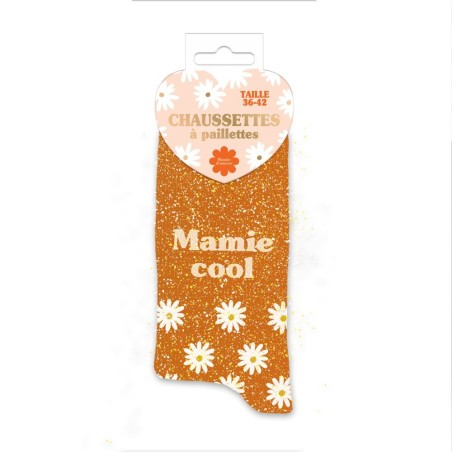 CHAUSSETTES PAILLETTES "MAMIE COOL"