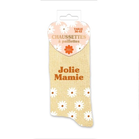 CHAUSSETTES PAILLETTES "JOLIE MAMIE"