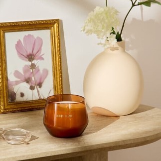 Bougie parfumée Glowy 300g pot verre bois d'or