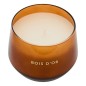 Bougie parfumée Glowy 300g pot verre bois d'or
