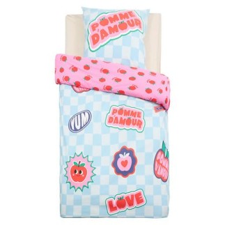 Parure de lit enfant Pomme d'amour 140x200cm