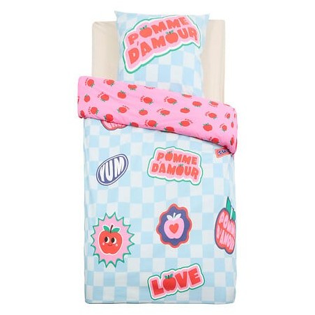 Parure de lit enfant Pomme d'amour 140x200cm