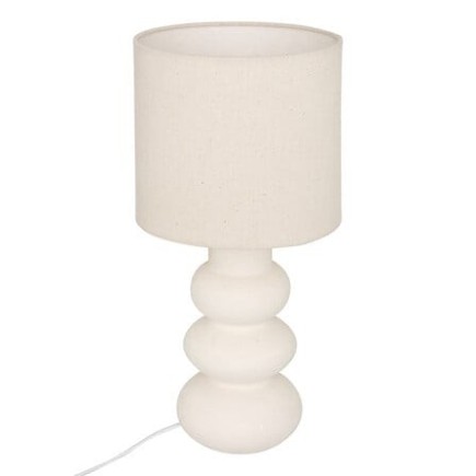 Lampe Alitha 42cm céramique blanc