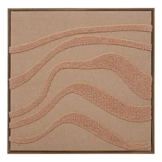 Toile 3D Noélie 40 x 40 cm tissu