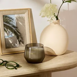 Bougie parfumée Glowy 300g pot verre vanille