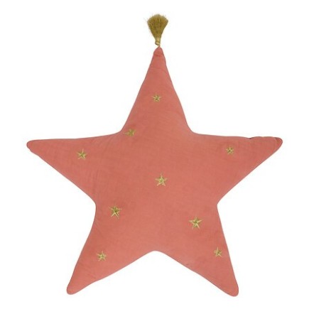 Coussin étoile nomade rose pour enfant pas cher