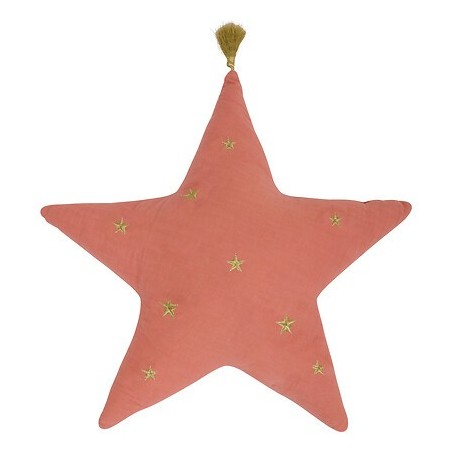 Coussin étoile nomade rose pour enfant pas cher