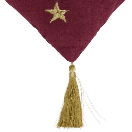 Coussin coeur nomade violet