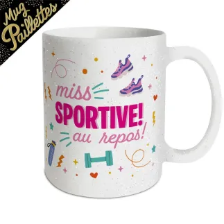 Mug A Paillettes Sportive