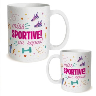 Mug A Paillettes Sportive