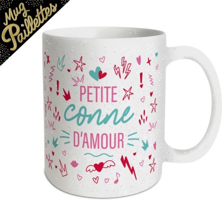 Mug A Paillettes Petite Conne Mug A Paillettes Petite Conne