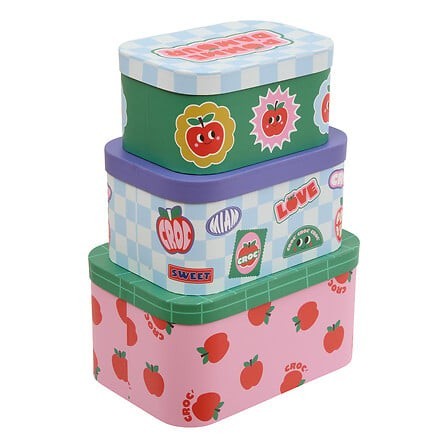 Lot de 3 boîtes Chachapop Pomme d'amour carton
