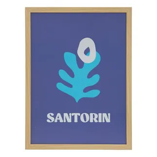 Affiche cadre Libe 30 x 40 cm Santorin