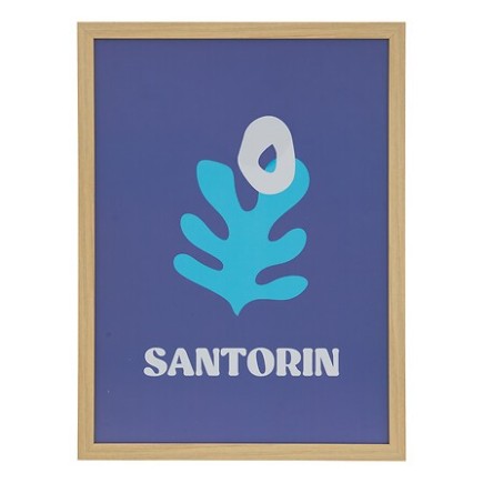 Affiche cadre Libe 30 x 40 cm Santorin