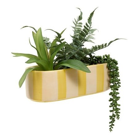 Composition Poolside 31cm jardinière jaune