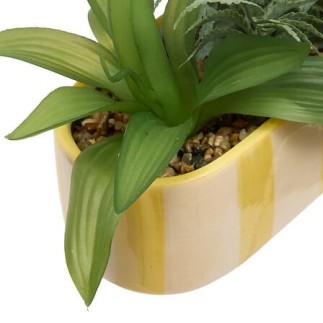 Composition Poolside 31cm jardinière jaune