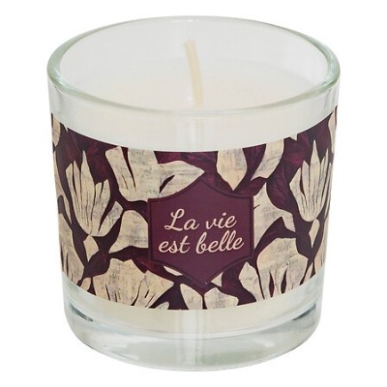 Mini bougie vanille La vie est belle