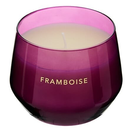 Bougie parfumée Glowy 300g pot verre framboise
