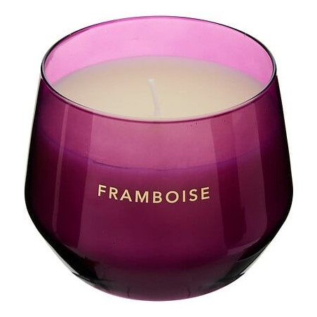 Bougie parfumée Glowy 300g pot verre framboise