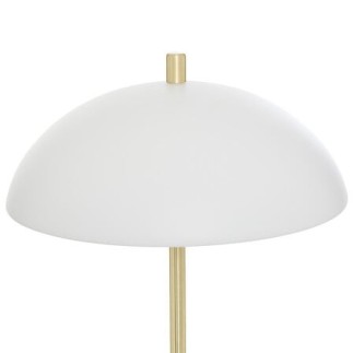 Lampe Delcia 45 cm métal blanc doré