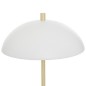 Lampe Delcia 45 cm métal blanc doré