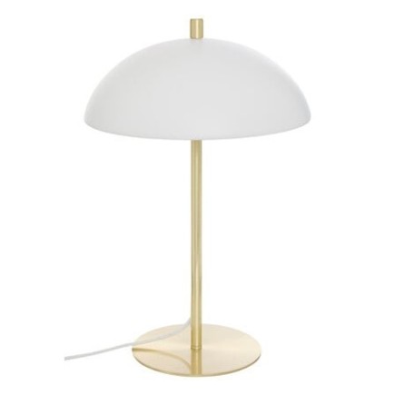 Lampe Delcia 45 cm métal blanc doré