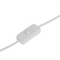 Lampe Delcia 45 cm métal blanc doré