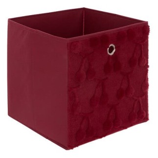 Boîte de rangement Cerise 30x30x30cm rouge