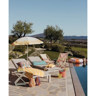 Serviette et sac Poolside 70 x 150 cm jaune