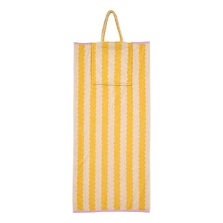 Serviette et sac Poolside 70 x 150 cm jaune