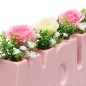 Composition Fleur de Rose 26cm pot Amour rose