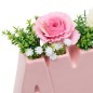 Composition Fleur de Rose 26cm pot Amour rose
