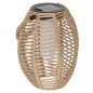 Lanterne extérieure solaire Gina 20cm jute
