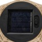 Lanterne extérieure solaire Gina 20cm jute