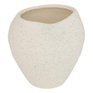 Vase déstructuré Sien 23,5cm céramique blanc