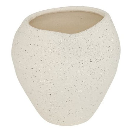 Vase déstructuré Sien 23,5cm céramique blanc