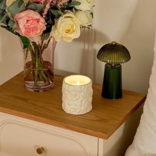 Bougie parfumée Fleur de Rose 270g pot céramique