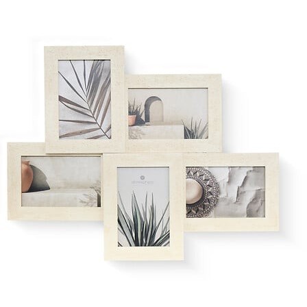 Pêle-mêle 5 photos travertin beige