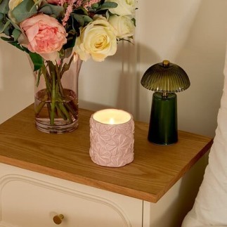 Bougie parfumée Fleur de Rose 270g pot céramique