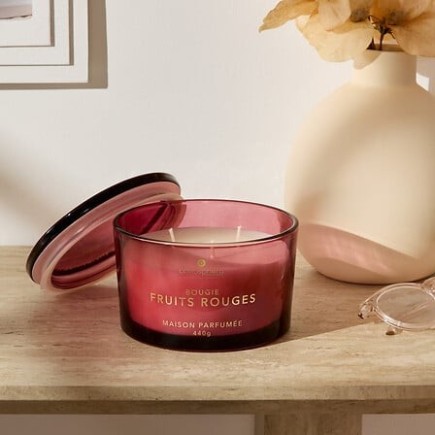 Bougie parfumée Glowy 440g fruits rouges