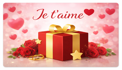 Carte cadeau - Je t'aime